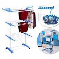 Three Layer Multi Foldable Clothes Rack - Cloth 6' Ft