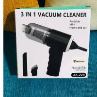 3 in 1 Home & Car Vacuum Cleaner Portable &Rechargeable