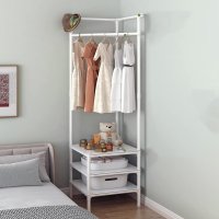  Multi-Function Corner Coat Rack & 3 Layers